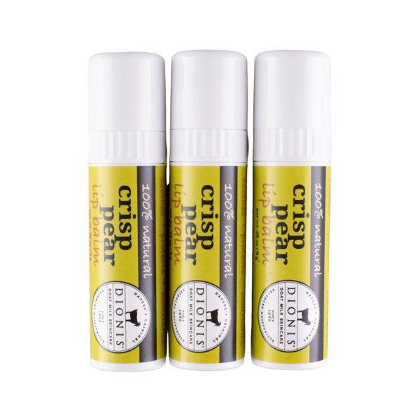 Set de regalo de bálsamo labial Dionis Goat Milk Skincare Crisp Pear, 8 ml x 3