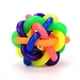 thumbnail image 1 of Dog Rubber Ball With Bell Rainbow Bouncy Woven Toy, Non-Toxic Bite Resistant Rubber Treat Balls, 1 of 2