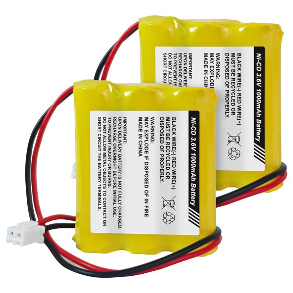 Batería LeeCrynoid 3,6 V 1000 mAh Ni‑CD AA (2 unidades)