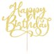 thumbnail image 3 of Adorno para Pastel "Feliz Cumpleaños" con Purpurina Dorada Yetxel, 3 of 8