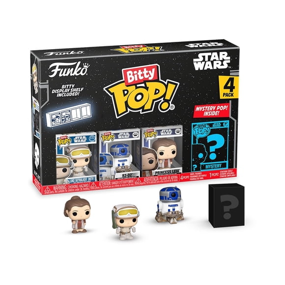 Funko Bitty Pop! Star Wars 4 figuras coleccionables de 2,3 cm