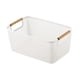 thumbnail image 2 of Cesta De Almacenamiento Reutilizable Decorativa Multiusos Para Ba?o, Cocina, Exterior, Color Blanco L, 2 of 5