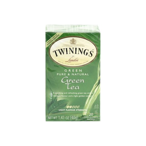 Tea Twinings Green Tea, Caja De 20 Bolsitas De Té, 42 G