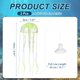 thumbnail image 2 of Decoración de Acuario Uxcell Medusa, Decoraciones para Peceras Medusa Falsa Brillante de Silicona, (Amarillo, S, 2 Piezas), Destinado para Decoración de Tanque, 2 of 7