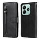 thumbnail image 1 of Funda con Cremallera para Xiaomi Poco M7 Pro 5G, Carcasa Cartera de Cuero PU con Soporte y Tarjetero, 1 of 5
