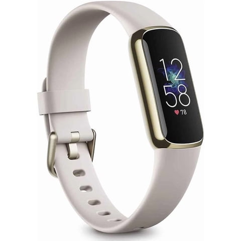 Monitor De Actividad Fitbit Luxe Soft Gold De Acero
