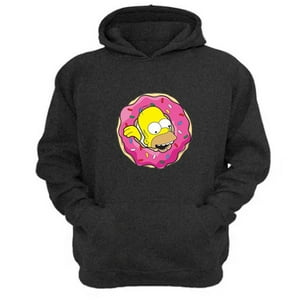 Genérico - Polerón Canguro Familia Amarilla Gris Oscuro Talla L Unisex