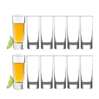 Cristar - Set 12 Vasos Trago Corto Lexington De 74Ml Tequila Tragos