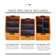 thumbnail image 2 of Cajas de almacenamiento SIDIO Pro Pack naranja apilables con tapas, 2 of 7