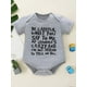 thumbnail image 3 of Newborn Infant Short Sleeve Romper "BE CAREFUL" Print Crew Neck Bodysuit Onesies For Baby Girls Toddler Summer Clothes, 3 of 5