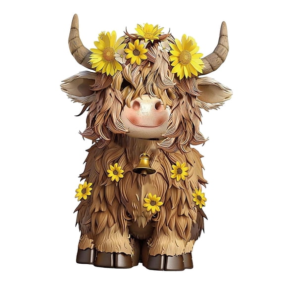 Figura De Gnomo De Vaca Para Decoración De Escritorio, Dormitorio, Pasillo, Estatua De Halloween, Color Marrón
