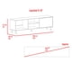 thumbnail image 3 of Rack TV 65" 1 Puerta Tunez Plus 47,5x160x35 Cm Nogal, 3 of 3