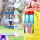 thumbnail image 5 of BabyFirst: Color CrewBotella de Agua con Tapa Pop Top de Un Toque, Acero Inoxidable, a Prueba de Fugas, para Deportes, Botella Infantil rosa 12 oz, 5 of 6