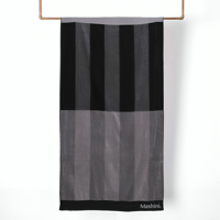 Toalla De Playa Jacquard 100X180Cm. / Grises – Mashini
