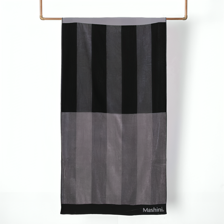 Toalla De Playa Jacquard 100X180Cm. / Grises – Mashini