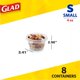 thumbnail image 2 of Envases de almacenamiento de alimentos Glad 118 ml paquete de 96, libre de BPA, 2 of 5