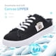thumbnail image 3 of Zapatillas de lona para mujer con espuma viscoelástica Clipper, cómodas, sin cordones, para vacaciones, 3 of 5