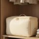 thumbnail image 2 of Paquete de 1 bolsas de almacenamiento plegables para ropa - Ideal para organizar dormitorio, ropa y edredón con asas convenientes Beige 21.3*16.5*11.8in, 2 of 6
