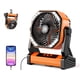 thumbnail image 1 of Ventilador con pilas AddAcc de 20000 mAh con luz giratoria de 270°, 1 of 3
