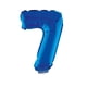thumbnail image 1 of Lámina de aluminio sobre barra, número 7, azul, 16 cm, Funny Fashion USA, 1 of 1
