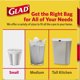 thumbnail image 2 of Glad Garbage Small, White, 4 Gallons, Pack de 2 de 30 unidades, 2 of 3