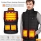 thumbnail image 2 of Chaleco Calefactable para Hombre, Chaleco Eléctrico Cálido de Fibra de Carbono con 6 Zonas de Calefacción, Chaqueta Térmica Ligera y Recargable para Invierno Al Aire Libre Pesca Caza Senderismo, 2 of 9