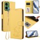 thumbnail image 2 of Motorola MOTO G35 5G Funda Billetera con Estampado de Gato, Amarillo, 2 of 6