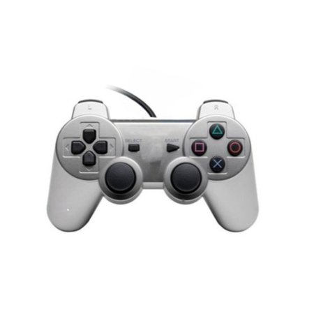 Joystick D-Shock Control Alambrico Para Pc Usb Gris Dblue
