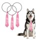 thumbnail image 1 of Uxcell Collar de Perro Corbatas de Aseo, Corbatas de Cuello de Perro a Granel Accesorios de Aseo de Collar de Lazo para Mascotas (3 Piezas, Poliéster, Rosa), 1 of 7