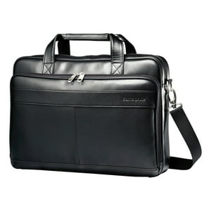 Maletín Samsonite Leather Slim Black De 16 Pulgadas