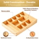 thumbnail image 5 of Organizador de cajones de escritorio Umilife Bamboo con divisores ajustables, 5 of 6