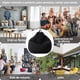 thumbnail image 3 of Puf Gigante 100×120cm Forma de Pera Sin Relleno Lavable Negro, 3 of 3