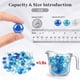 thumbnail image 2 of Canicas de Vidrio FUTUREPLUSX 0.45 kg Gemas Planas Mezcla Azul, 2 of 7