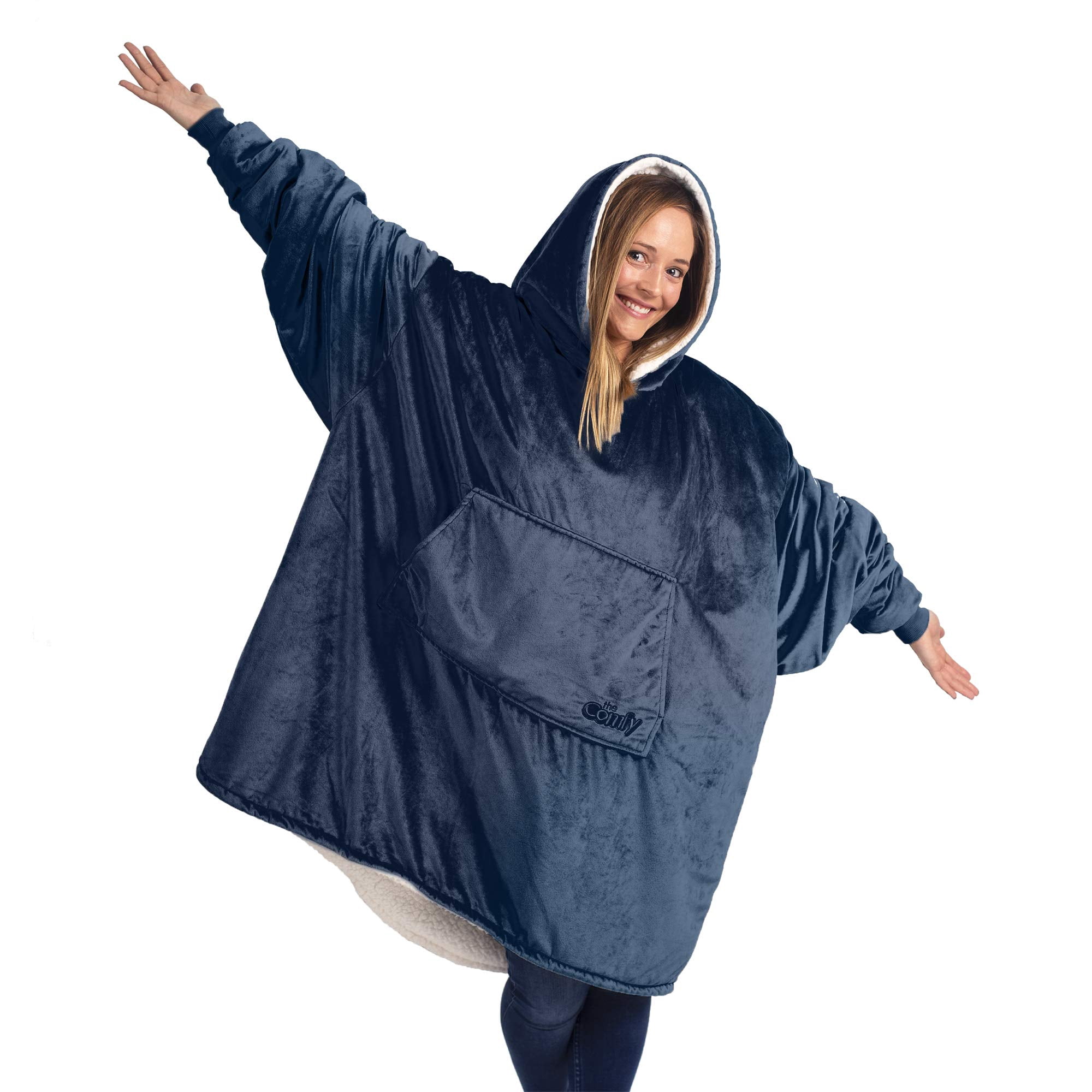 Manta Portátil The Comfy Original Con Forro Sherpa De Microfibra