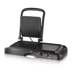 Raf - Parrilla Electrica 2 En 1 Panini Gril 1600W Negro R2695