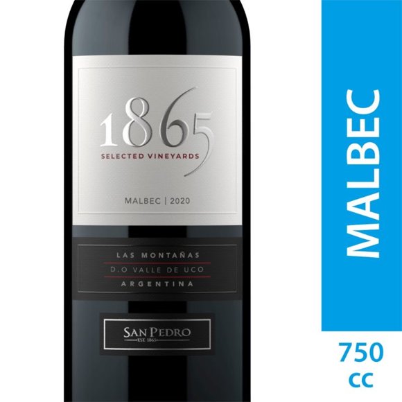 Vino Tinto Malbec Botella, 750 ml