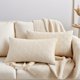 thumbnail image 2 of REGALWOVEN Paquete de 2 Fundas de Cojín Decorativas de Terciopelo Sólido con Textura de Escamas Modernas para Sofá Dormitorio Coche Blanco Lechoso 20" x 12", 2 of 6