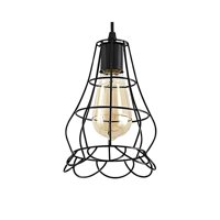 Disparo - Lampara De Techo Colgante Industrial De Malla Flor Metalica