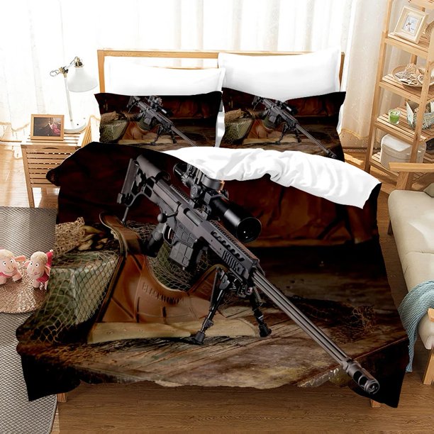 Gaming AK Bedding Set PUBG Bullet Bed Set Aldult Kid Bedroom Duvetcover Sets