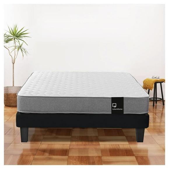 Cama Europea Zen Best Full 135x190 Cm Tela Negro