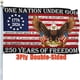 thumbnail image 1 of Bandera Cuiliqun 250.º aniversario de EE. UU. 91 x 152 cm, doble cara, 1 of 7