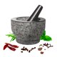 thumbnail image 1 of Juego de mortero y maja HiCoup de granito de 15 cm para cocina, 1 of 9
