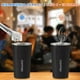thumbnail image 3 of Taza Termo De Café De 18 Oz 510 Ml De Acero Inoxidable 304 Con Tapa Taza De Vacío Para Bebidas De Café Frías Y Calientes Vaso Térmico Para Café Para La Oficina El Automóvil Y El Parque, 3 of 6