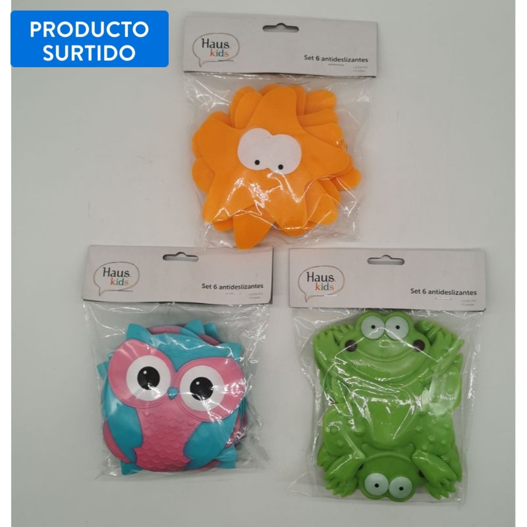 Set Antideslizante 6 Pieza 16x17 Surtido 1 Un Haus