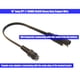 thumbnail image 4 of Cable electrónico MOTOPOWER MP69006, adaptador SAE a coaxial de 25 cm, 4 of 5