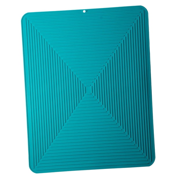 Alfombrilla De Silicona Para Secar Platos, Mantel Individual, Soporte Para Ollas, Alfombrilla Antideslizante Resistente Al Calor, Color Verde