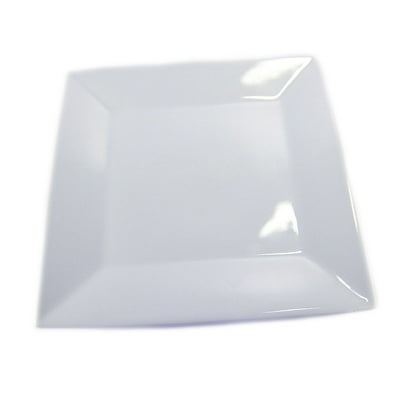 Plato Cuadrado Small 1 Pieza Porcelana Blanco 1 Un Mainstays