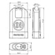 thumbnail image 2 of Candado Odis M50S Protected 54mm con Hombros, 2 of 3