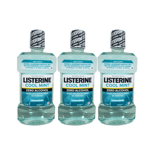 Pack 3 Enjuague Bucal Listerine 1L Cool Mint Protección Oral