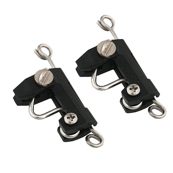 Par de clips con cremallera TACO Marine COK-0001B-2 de acero inoxidable